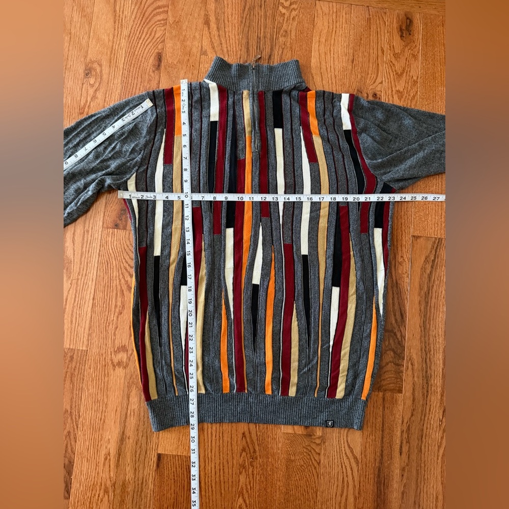 Stacy Adams Vintage Men’s Look Knit HALF Zip Pullover Sweater, Sz XL - Picture 12 of 15
